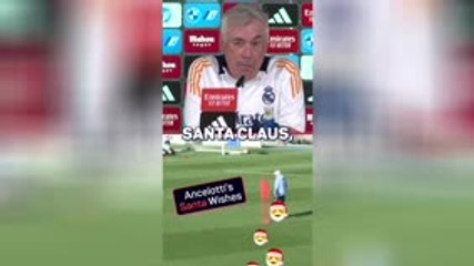 Ancelotti reveals what he wants from Santa
