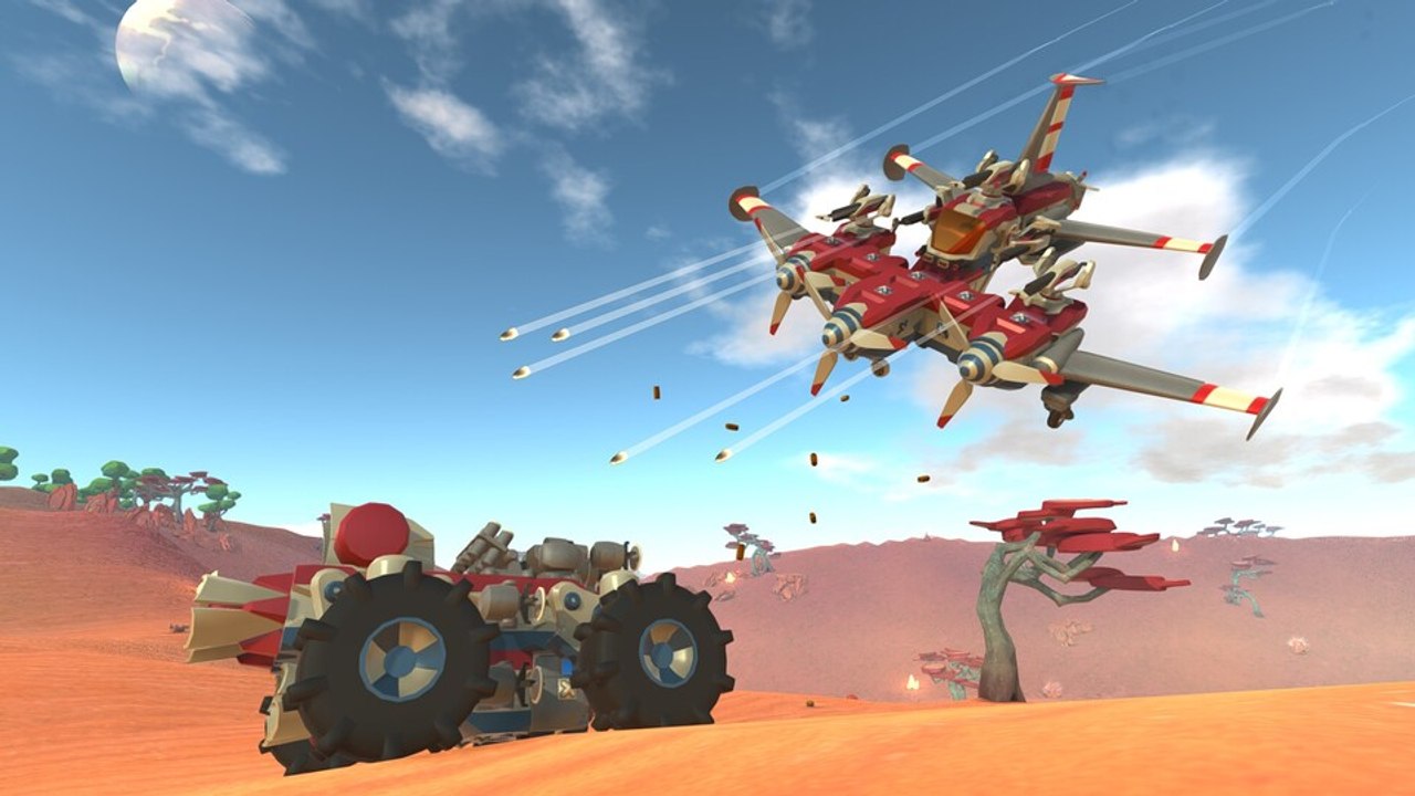 In TerraTech erkundet ihr die Open World in schrulligen Fahrzeugen, die ihr selbst baut