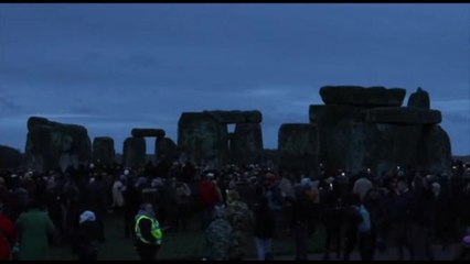 Inghilterra, celebrazione del Solstizio d'inverno a Stonehenge