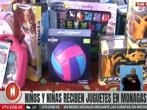 Más de 300 juguetes serán entregados a los niños y niñas de los 13 municipios del estado Monagas