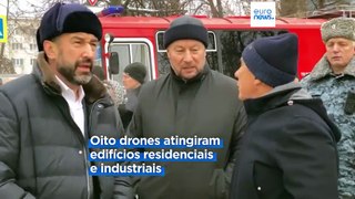 Ataque maciço com drones ucranianos atinge edifícios residenciais em Kazan