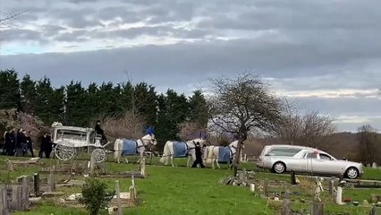 Traveller ‘King’s’ brother buried with grand funeral next to UK’s biggest headstone