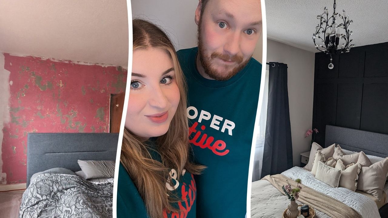 "I spent £600 transforming my damp council home with charity shop bargains"