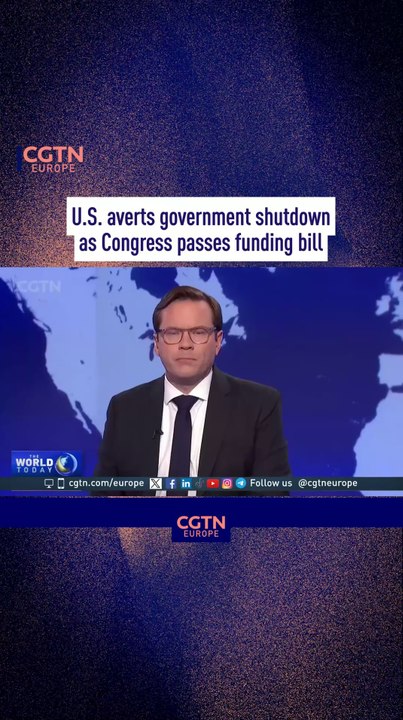 U.S. Averts Government Shutdown As Congress Passes Funding Bill - Video ...