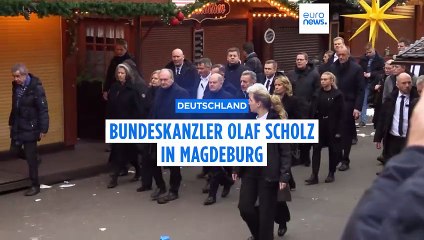 Bundeskanzler Olaf Scholz in Magdeburg