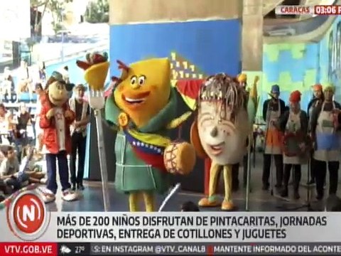Mippci entrega más de 200 juguetes a niños y niñas de la parroquia Altagracia de Caracas