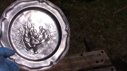 How to polish an Antique Pewter Plate to a Mirror Finish