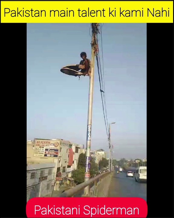 Pakistani Spiderman in Karachi