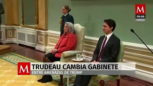 Trudeau cambia gabinete de Canadá en medio de amenazas arancelarias de Trump