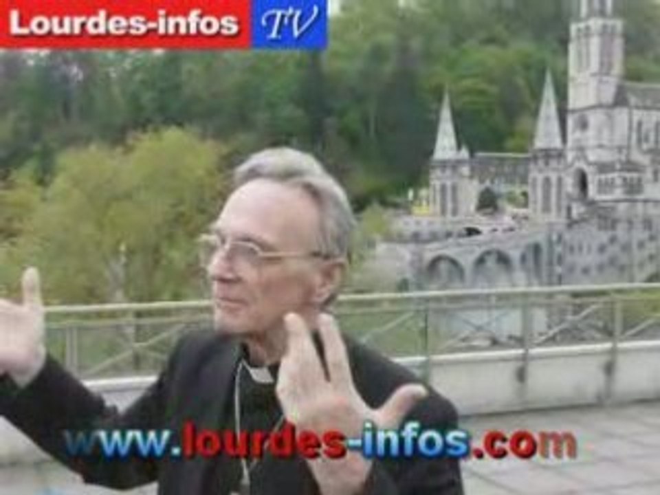 Mgr Jacques Perrier visite de Benoît XVI à Lourdes