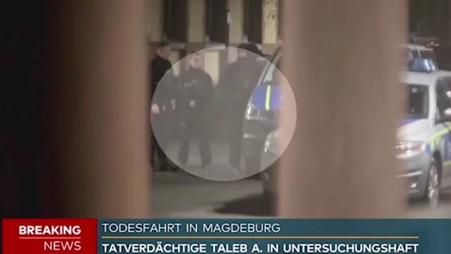 Watch: Suspected German Christmas market attacker arrives at court as death toll rises to five