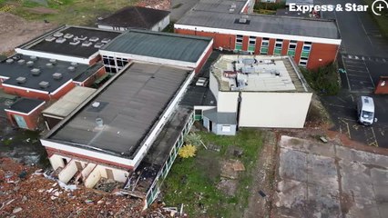 Fresh aerial footage over the former Coseley School, which is due to be a new primary school in September 2025