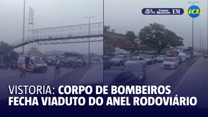 Viaduto do Anel Rodoviário é fechado para vistoria do Corpo de Bombeiros