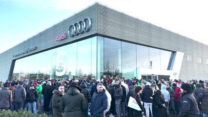 Audi Brussels : 500 travailleurs mènent une action pour réclamer de vraies négociations