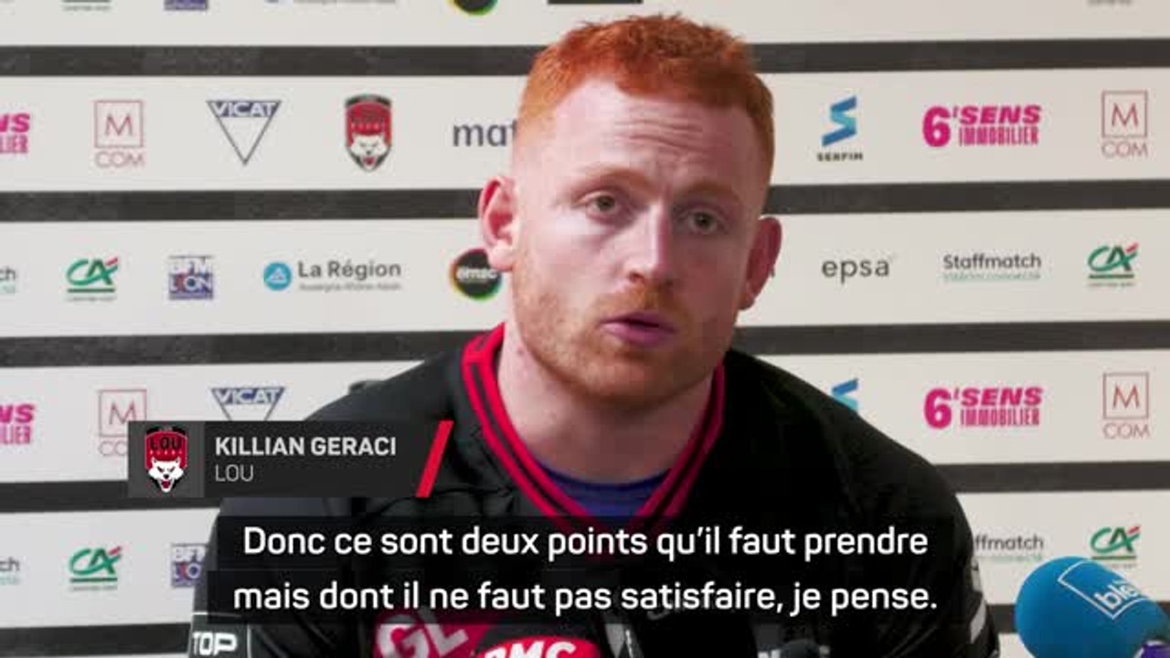 LOU - Geraci : "Deux points qu’il faut prendre mais dont il ne faut pas satisfaire"