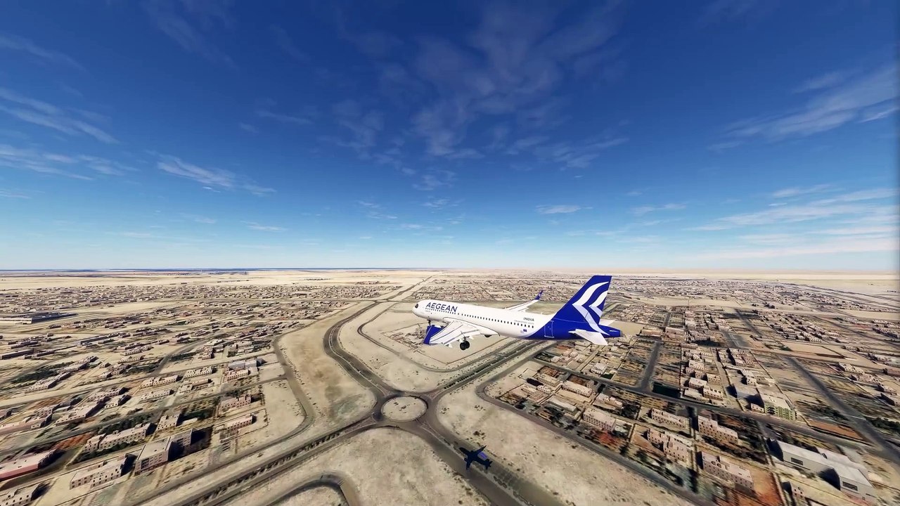 Astonishing Touchdown: Aegean A320 at Abu Dhabi International Airport (OMAA), Abu Dhabi, UAE #fly #flights #fly #flightlovers #Canada #USA #Japan  #aviation #flying #FlyingLovers #aviationlovers