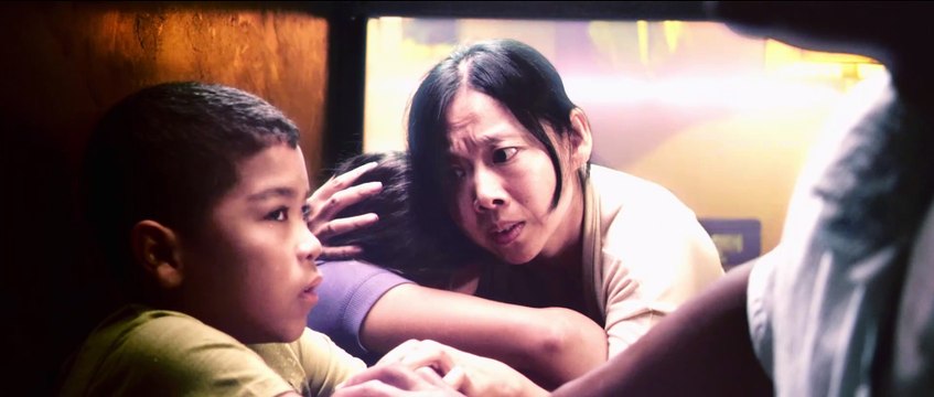 Dredd - three gatling guns in a skyscraper