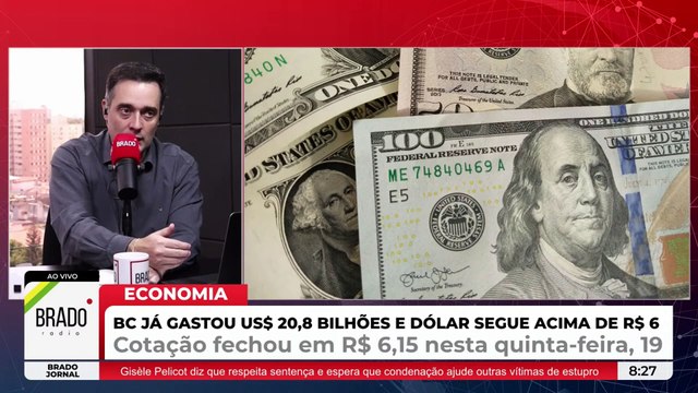 BC GASTA MAIS DE US$ 20 BILHÕES PARA CONTROLAR CÂMBIO, MAS, TUDO EM VÃO