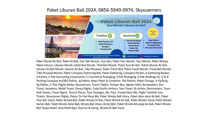 Paket Liburan Bali 2024, 0856-5949-0974, Skyscanners