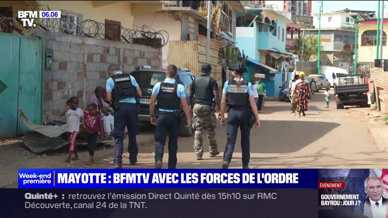 Près de 1.300 gendarmes déployés en renfort sur l'île de Mayotte, plus d'une semaine après le passage du cyclone Chido