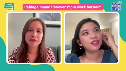 How to bounce back from burnout and be motivated at work | Share Ko Lang