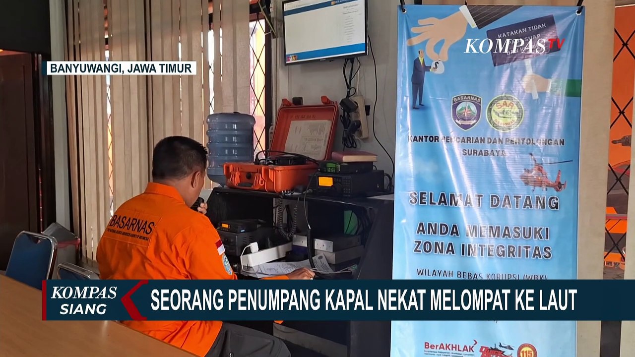 Penumpang Kapal Nekat Terjun ke Laut, Basarnas Lakukan Pencarian di Selat Bali