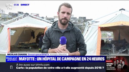 Mayotte: après le passage du cyclone Chido, l'hôpital de campagne, promis par Emmanuel Macron, en cours d'installation