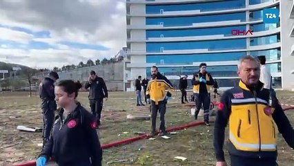 Muğla'da helikopter hastaneye çarptı