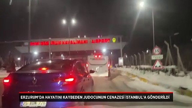 Erzurum'da çığ düşmesi sonucu hayatını kaybeden judocunun cenazesi İstanbul'a gönderildi