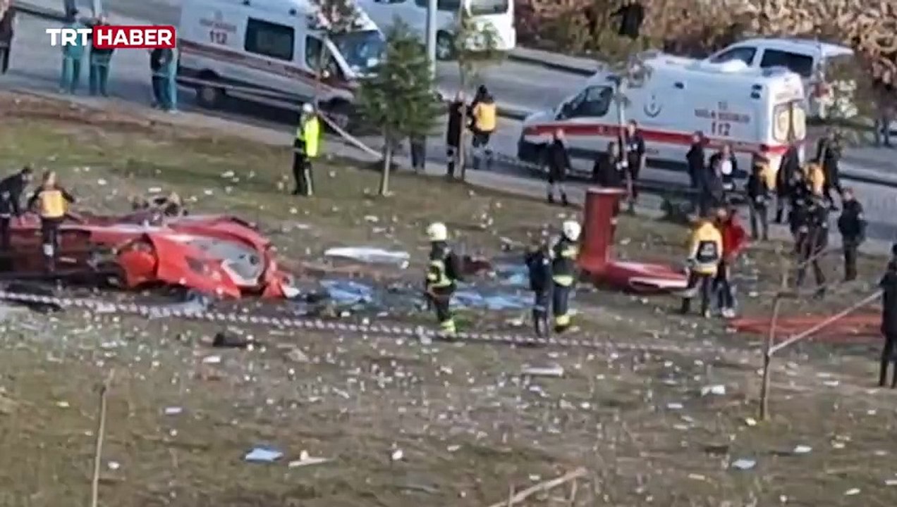 Muğla'da Sağlık Bakanlığı'na ait ambulans helikopter düştü