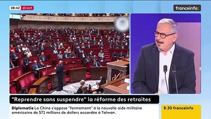Peut-on suspendre la réforme des retraites ? “C’est techniquement infaisable", affirme Jean-René Cazeneuve, député EPR