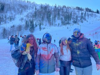  "7. Geleneksel Kar Şenliği" hamsi ve çay eşliğinde kutlandı