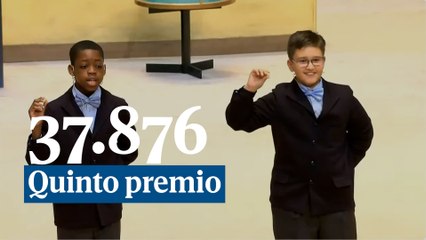 Un quinto premio de la Lotería de Navidad muy madrugador: 37.876