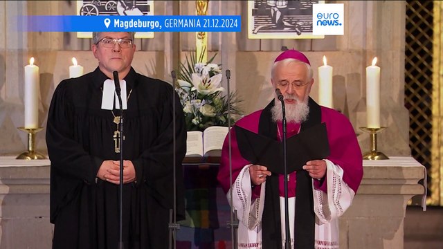 Magdeburgo piange le vittime dell'attacco al mercatino di Natale