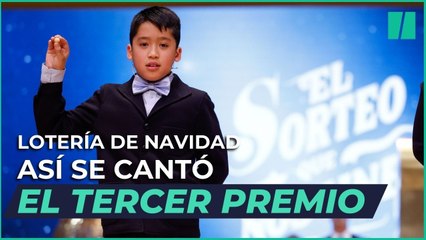 11840, tercer premio del Sorteo de Navidad, que reparte 50.000 euros por décimo