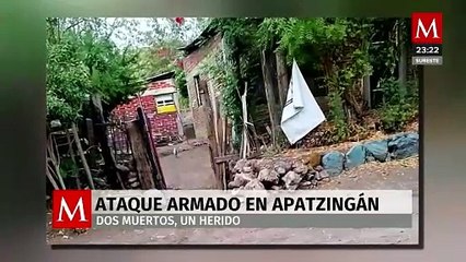 Ataque armado en Apatzingán deja dos muertos y un herido