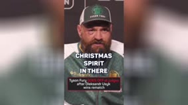 Usyk got an early Christmas gift from judges - Fury