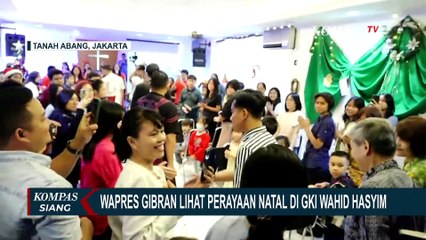 Tinjau Perayaan Natal di GKI Wahid Hasyim, Wapres Gibran Berdialog dan Bagikan Hadiah Natal