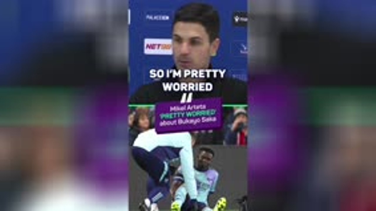 Arteta SWEATING over Saka injury