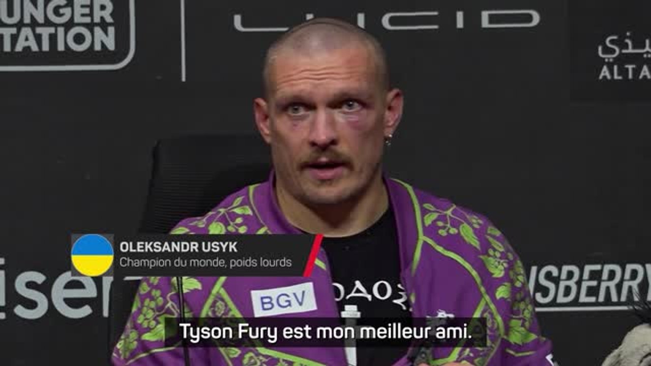 Poids lourds - Usyk : "Fury est mon meilleur ami, il m'a rendu plus fort"