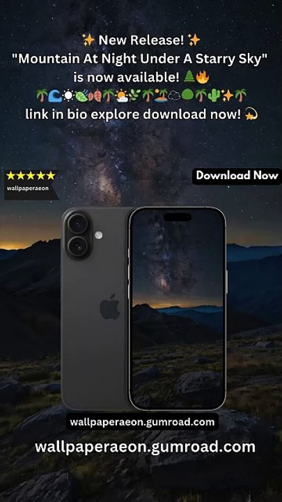 iphone wallpaper Starry Mountain Getaway best wallpapers