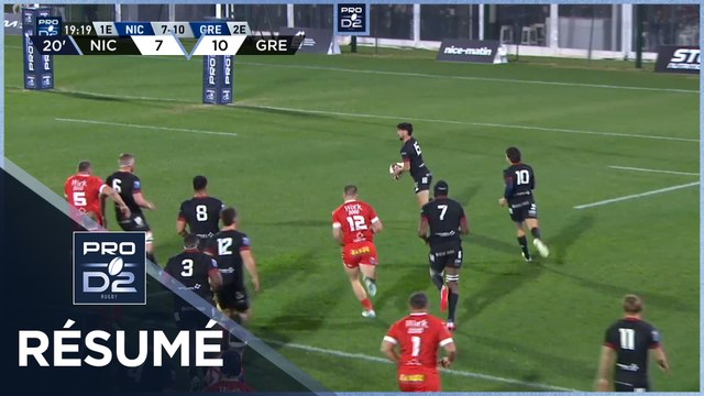 PRO D2 Saison 2024-2025 J15 - Résumé Stade Niçois Rugby - FC Grenoble Rugby