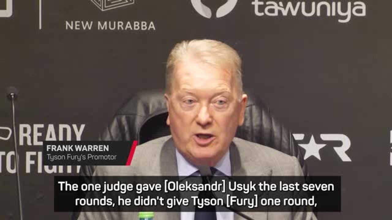 Warren hits out at 'dreadful' judges after Fury-Usyk bout