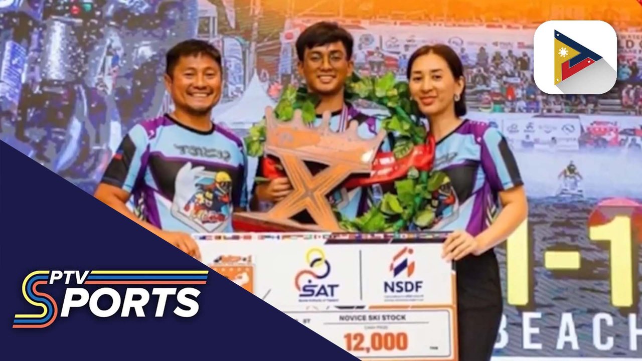 Filipino jet ski racer Cody Lorenzo Pontino, wagi ng ginto sa Jet Ski World Series and World Cup 2024