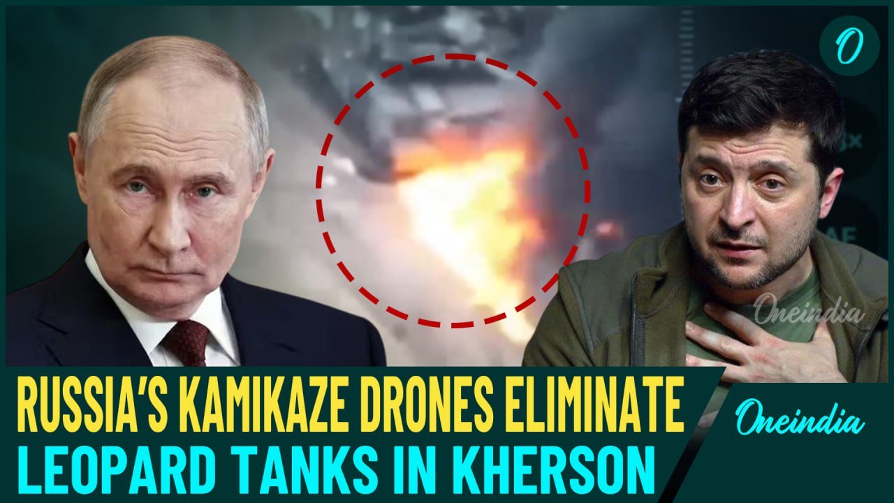Putin’s Kamikaze Drones Tear Through Ukraine’s Military Line: Leopard Tank, APCs, Howitzers Hit