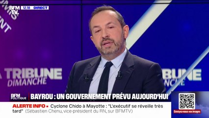 Gouvernement Bayrou: "On n'est pas parti pour voter une motion de censure immédiate, on veut des actes", affirme Sébastien Chenu (RN)