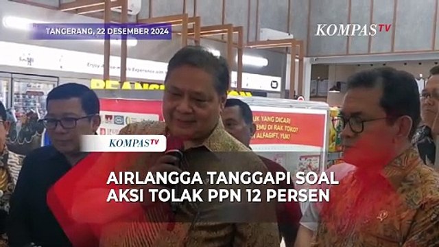 Menko Perekonomian Airlangga Tanggapi Aksi Tolak PPN 12% | SERIAL HARGA NAIK