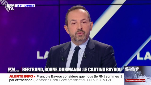 Gouvernement Bayrou: Si Xavier Bertrand est dans un quelconque ministère, ce sera un bras d'honneur qui nous sera fait , selon Sébastien Chenu (RN)