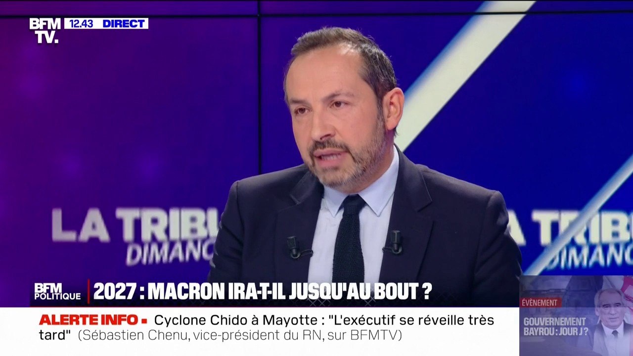 "J'espère qu'il tirera les conséquences et qu'il partira": Sébastien Chenu (RN) souhaite la démission d'Emmanuel Macron "si la situation se bloque"