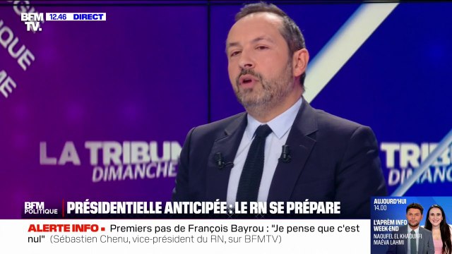 Nous sommes prêts : Sébastien Chenu affirme que le RN se prépare à une potentielle présidentielle anticipée